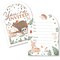 Big Dot of Happiness Woodland Animals Invitations with Envelopes, You're Invited Forest Baby Shower or Birthday Fill-In Invitation Flat Cards - 12 Ct